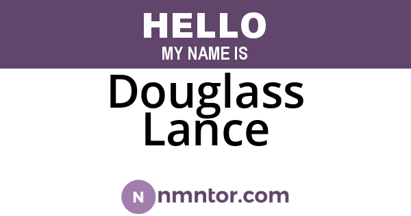 Douglass Lance