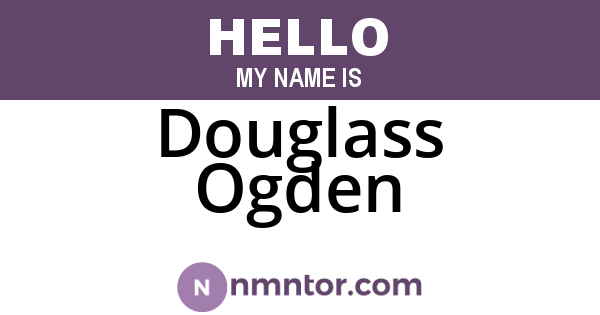Douglass Ogden