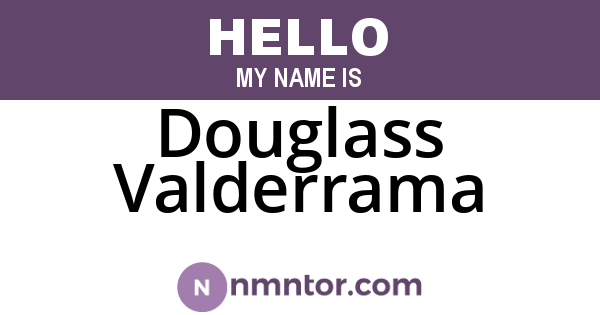 Douglass Valderrama