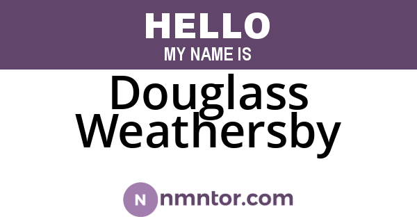 Douglass Weathersby