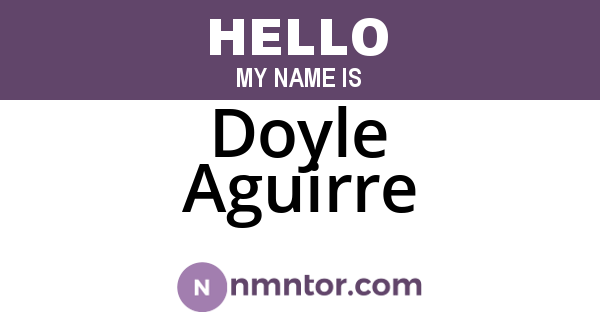Doyle Aguirre
