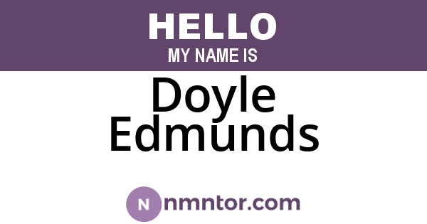 Doyle Edmunds