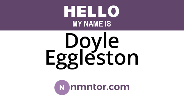 Doyle Eggleston