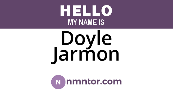 Doyle Jarmon