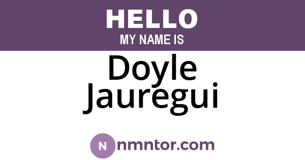 Doyle Jauregui