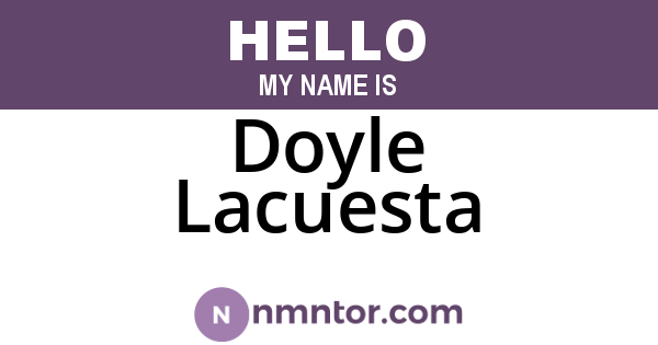 Doyle Lacuesta