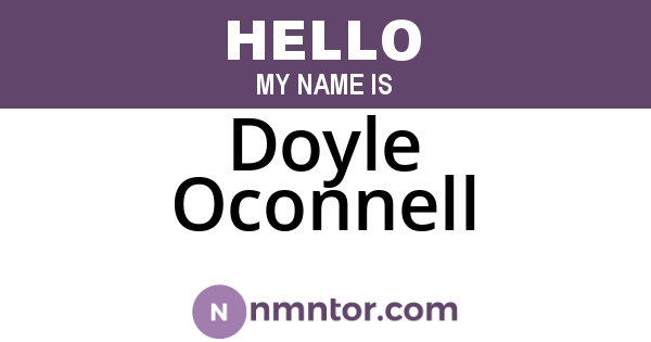 Doyle Oconnell