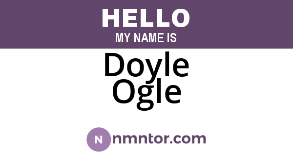 Doyle Ogle