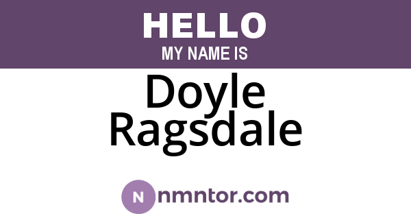 Doyle Ragsdale