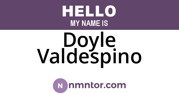 Doyle Valdespino
