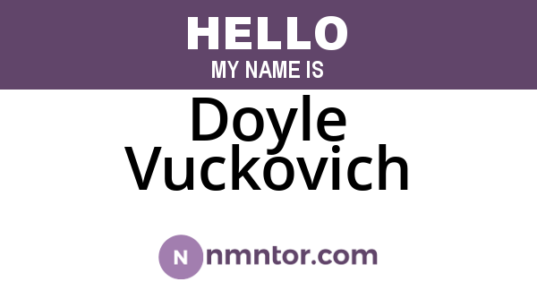 Doyle Vuckovich