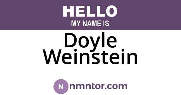 Doyle Weinstein