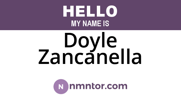 Doyle Zancanella