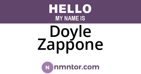 Doyle Zappone