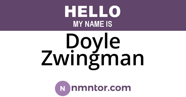 Doyle Zwingman