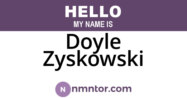 Doyle Zyskowski