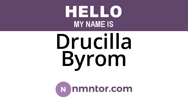 Drucilla Byrom