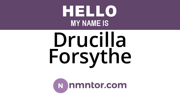 Drucilla Forsythe