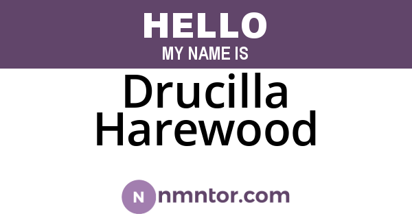 Drucilla Harewood