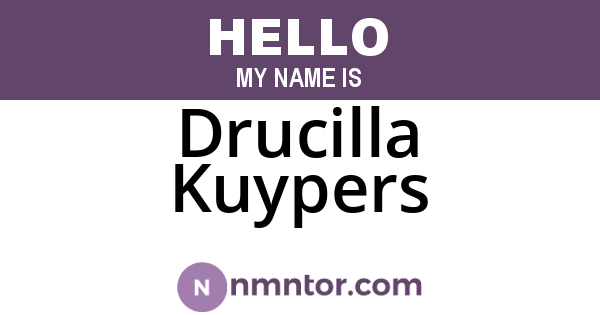 Drucilla Kuypers