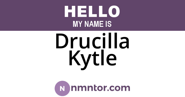 Drucilla Kytle