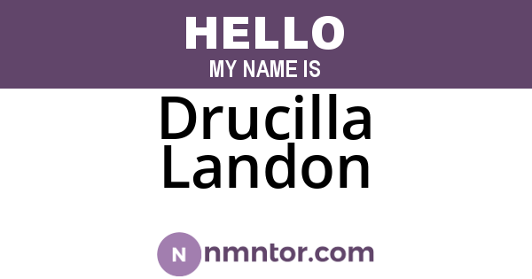 Drucilla Landon