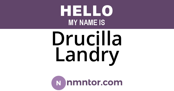 Drucilla Landry