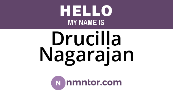 Drucilla Nagarajan