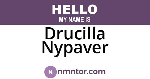 Drucilla Nypaver