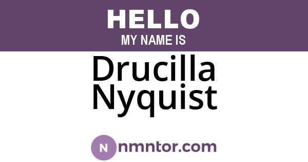 Drucilla Nyquist