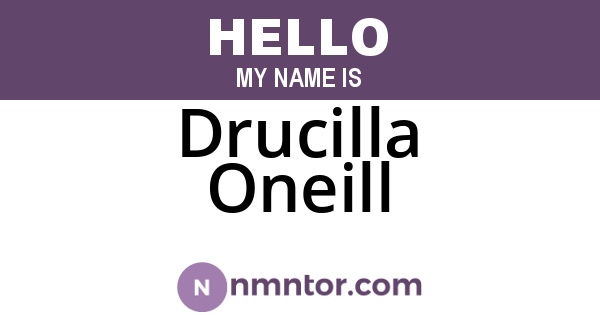 Drucilla Oneill