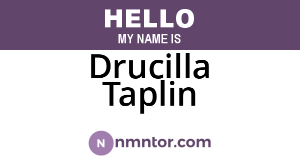 Drucilla Taplin