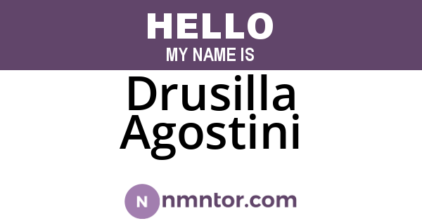 Drusilla Agostini