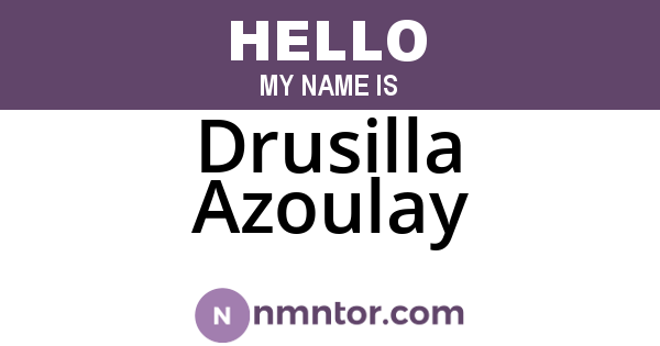 Drusilla Azoulay