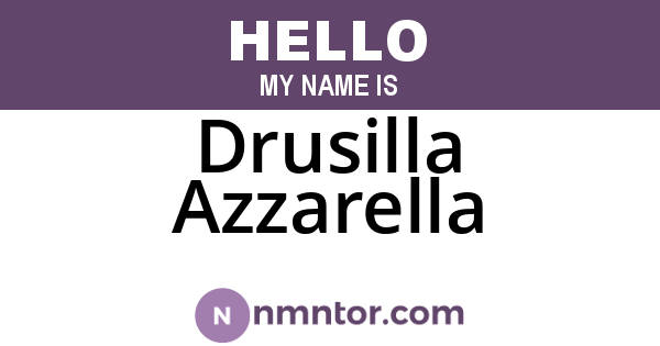 Drusilla Azzarella