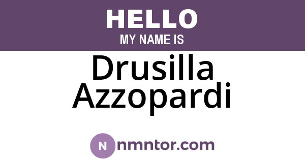 Drusilla Azzopardi