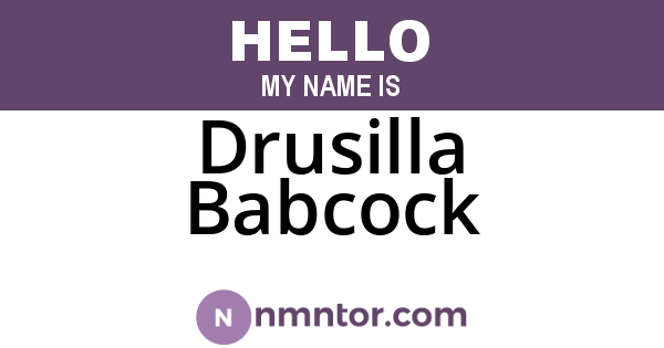 Drusilla Babcock