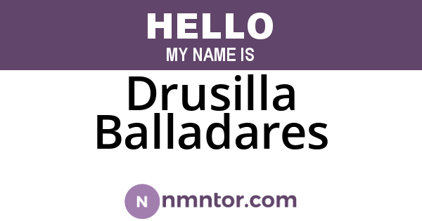 Drusilla Balladares