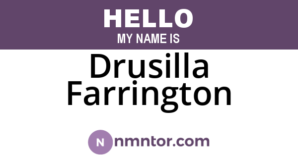 Drusilla Farrington