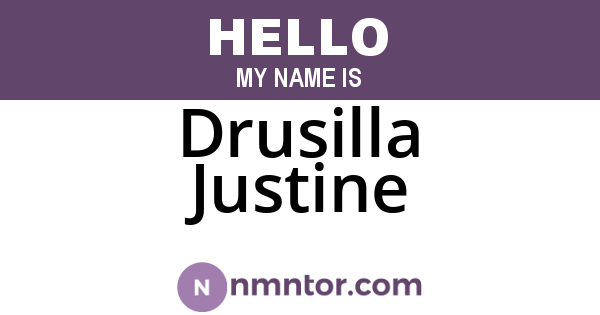 Drusilla Justine