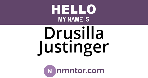 Drusilla Justinger