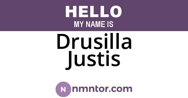Drusilla Justis