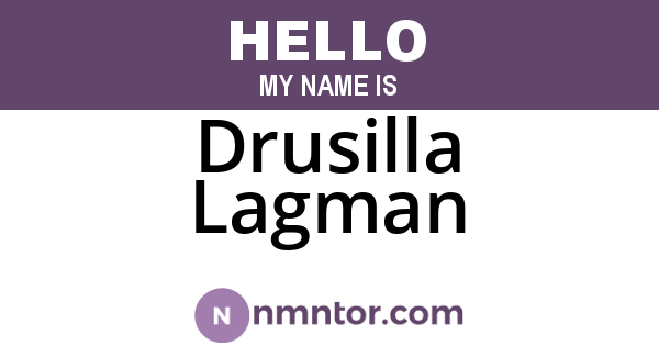 Drusilla Lagman