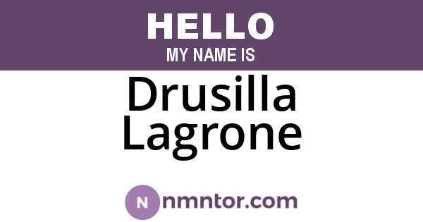 Drusilla Lagrone