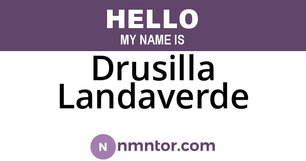 Drusilla Landaverde