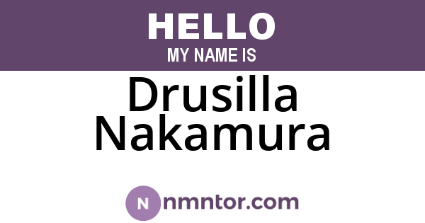 Drusilla Nakamura