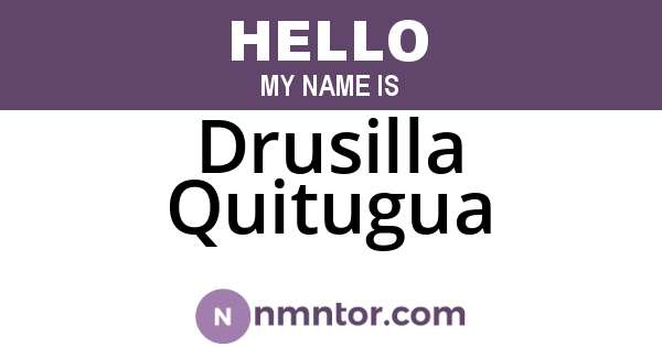 Drusilla Quitugua