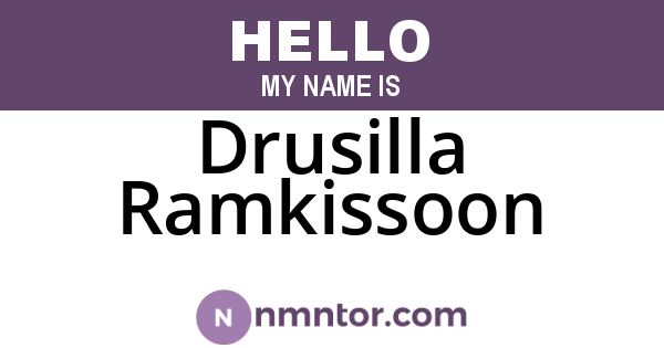 Drusilla Ramkissoon