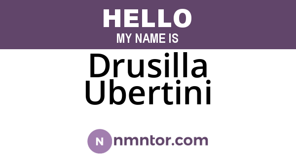 Drusilla Ubertini