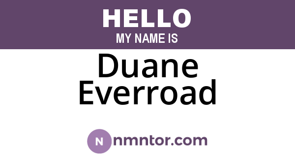 Duane Everroad